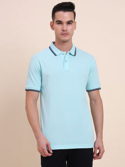 Greenfibre - Aqua Solid Slim Fit Polo T-shirt