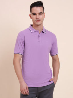 Greenfibre - Purple Slim Fit Polo T-shirt