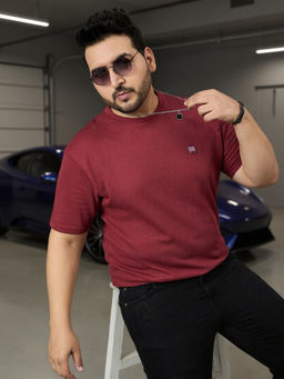 Club York - Red Round Neck T-shirt