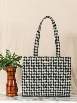 Bagsy Malone - White Opulent Loom Majesty Tote Bag