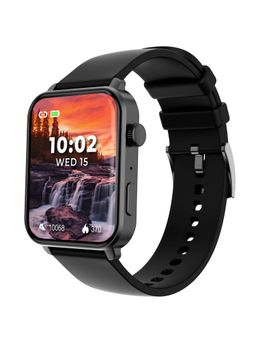 beatXP - UNBOUND 1.8" (4.7 cm) AMOLED 368*448, Functional Crown, BT Calling Smartwatch (Black Strap)