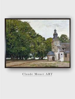 The Art House - Claude Monet Floral Framed Multi-Color Wall Art Painting