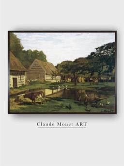 The Art House - Claude Monet Framed Multi-Color Wall Art Painting