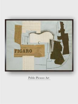 The Art House - Pablo Picasso Framed Multi-Color Wall Art Painting