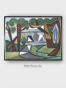The Art House - Pablo Picasso Framed Multi-Color Wall Art Painting