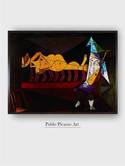 The Art House - Pablo Picasso Framed Multi-Color Wall Art Painting