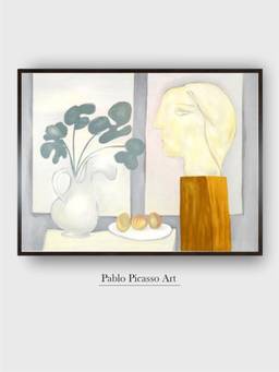 The Art House - Pablo Picasso Framed Multi-Color Wall Art Painting