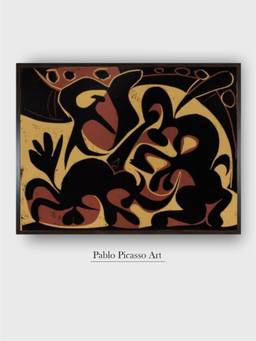 The Art House - Pablo Picasso Framed Multi-Color Wall Art Painting