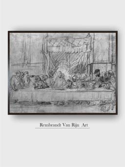 The Art House - Leonardo Da Vinci Framed Multi-Color Wall Art Painting