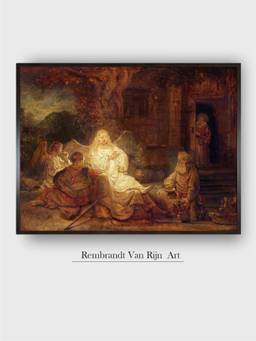 The Art House - Rembrandt Framed Multi-Color Wall Art Painting