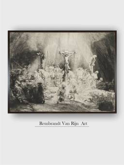 The Art House - Rembrandt Framed Multi-Color Wall Art Painting