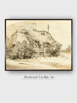 The Art House - Rembrandt Framed Multi-Color Wall Art Painting