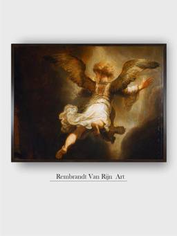 The Art House - Rembrandt Framed Multi-Color Wall Art Painting