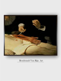 The Art House - Rembrandt Framed Multi-Color Wall Art Painting