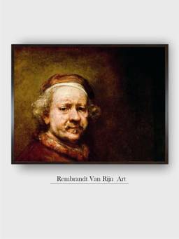 The Art House - Rembrandt Framed Multi-Color Wall Art Painting