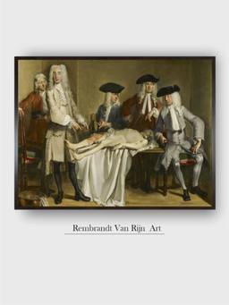 The Art House - Rembrandt Framed Multi-Color Wall Art Painting