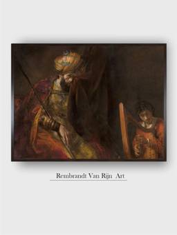The Art House - Rembrandt Framed Multi-Color Wall Art Painting