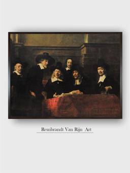 The Art House - Rembrandt Framed Multi-Color Wall Art Painting