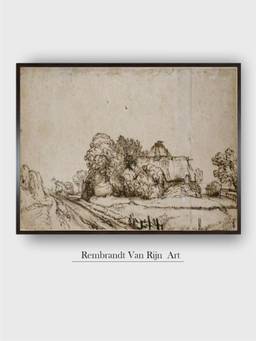The Art House - Rembrandt Framed Multi-Color Wall Art Painting