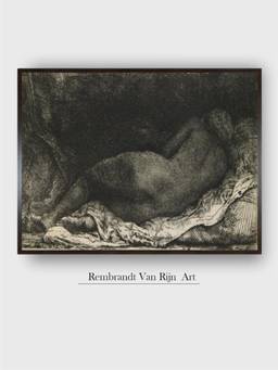 The Art House - Rembrandt Framed Multi-Color Wall Art Painting