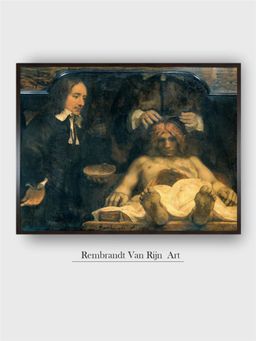 The Art House - Rembrandt Framed Multi-Color Wall Art Painting