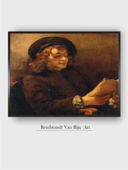 The Art House - Rembrandt Framed Multi-Color Wall Art Painting