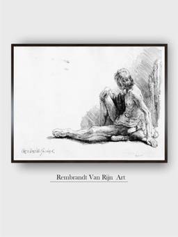 The Art House - Rembrandt Framed Multi-Color Wall Art Painting