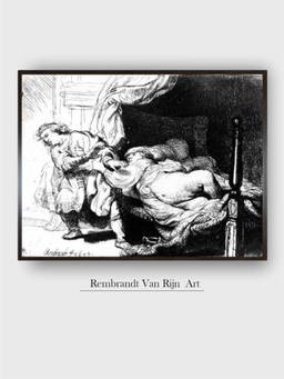 The Art House - Rembrandt Framed Multi-Color Wall Art Painting