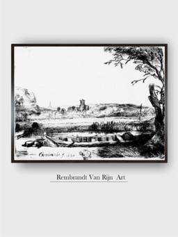The Art House - Rembrandt Framed Multi-Color Wall Art Painting