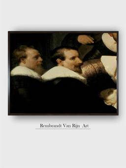 The Art House - Rembrandt Framed Multi-Color Wall Art Painting