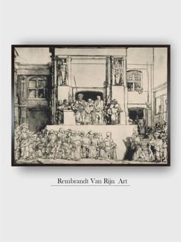 The Art House - Rembrandt Framed Multi-Color Wall Art Painting
