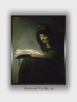 The Art House - Rembrandt Framed Multi-Color Wall Art Painting