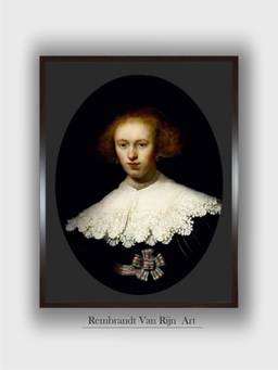 The Art House - Rembrandt Framed Multi-Color Wall Art Painting