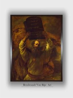The Art House - Rembrandt Framed Multi-Color Wall Art Painting
