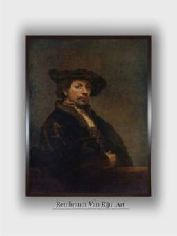 The Art House - Rembrandt Framed Multi-Color Wall Art Painting