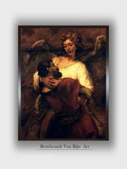 The Art House - Rembrandt Framed Multi-Color Wall Art Painting