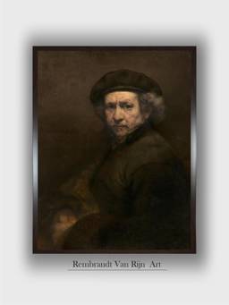 The Art House - Rembrandt Framed Multi-Color Wall Art Painting