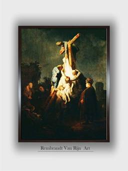 The Art House - Rembrandt Framed Multi-Color Wall Art Painting