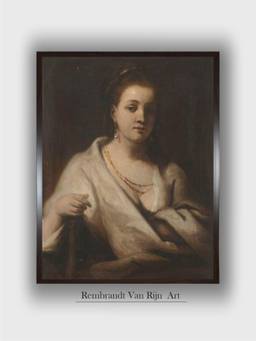 The Art House - Rembrandt Framed Multi-Color Wall Art Painting