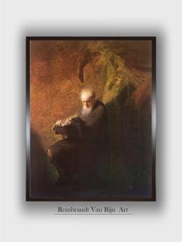 The Art House - Rembrandt Framed Multi-Color Wall Art Painting