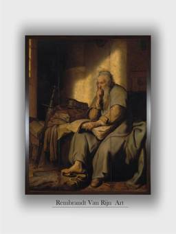 The Art House - Rembrandt Framed Multi-Color Wall Art Painting