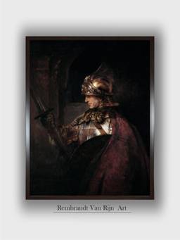 The Art House - Rembrandt Framed Multi-Color Wall Art Painting