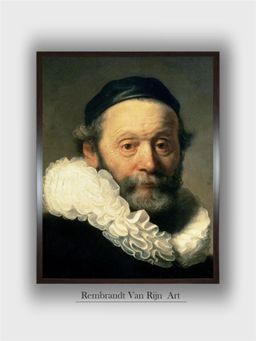 The Art House - Rembrandt Framed Multi-Color Wall Art Painting