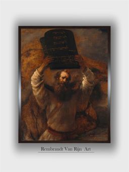 The Art House - Rembrandt Framed Multi-Color Wall Art Painting