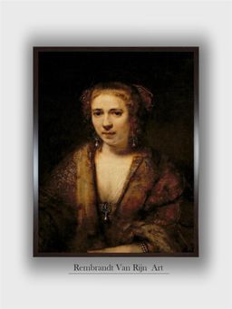 The Art House - Rembrandt Framed Multi-Color Wall Art Painting