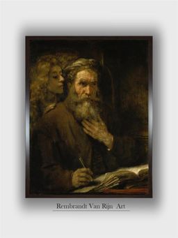 The Art House - Rembrandt Framed Multi-Color Wall Art Painting