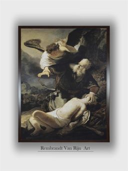 The Art House - Rembrandt Framed Multi-Color Wall Art Painting