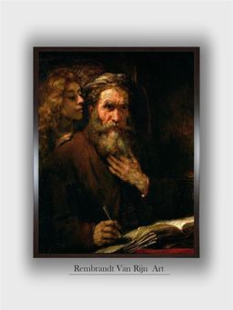 The Art House - Rembrandt Framed Multi-Color Wall Art Painting