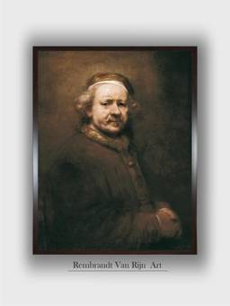 The Art House - Rembrandt Framed Multi-Color Wall Art Painting
