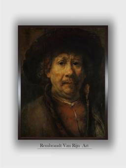The Art House - Rembrandt Framed Multi-Color Wall Art Painting